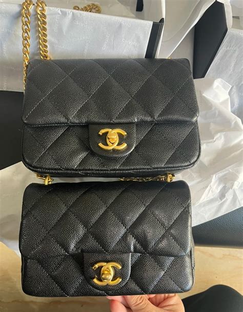 chanel 23k cf mini|chanel mini flap bag with top handle.